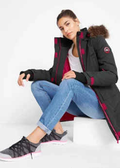 Mujer bonprix bonprix Parka funcional impermeable, guateada