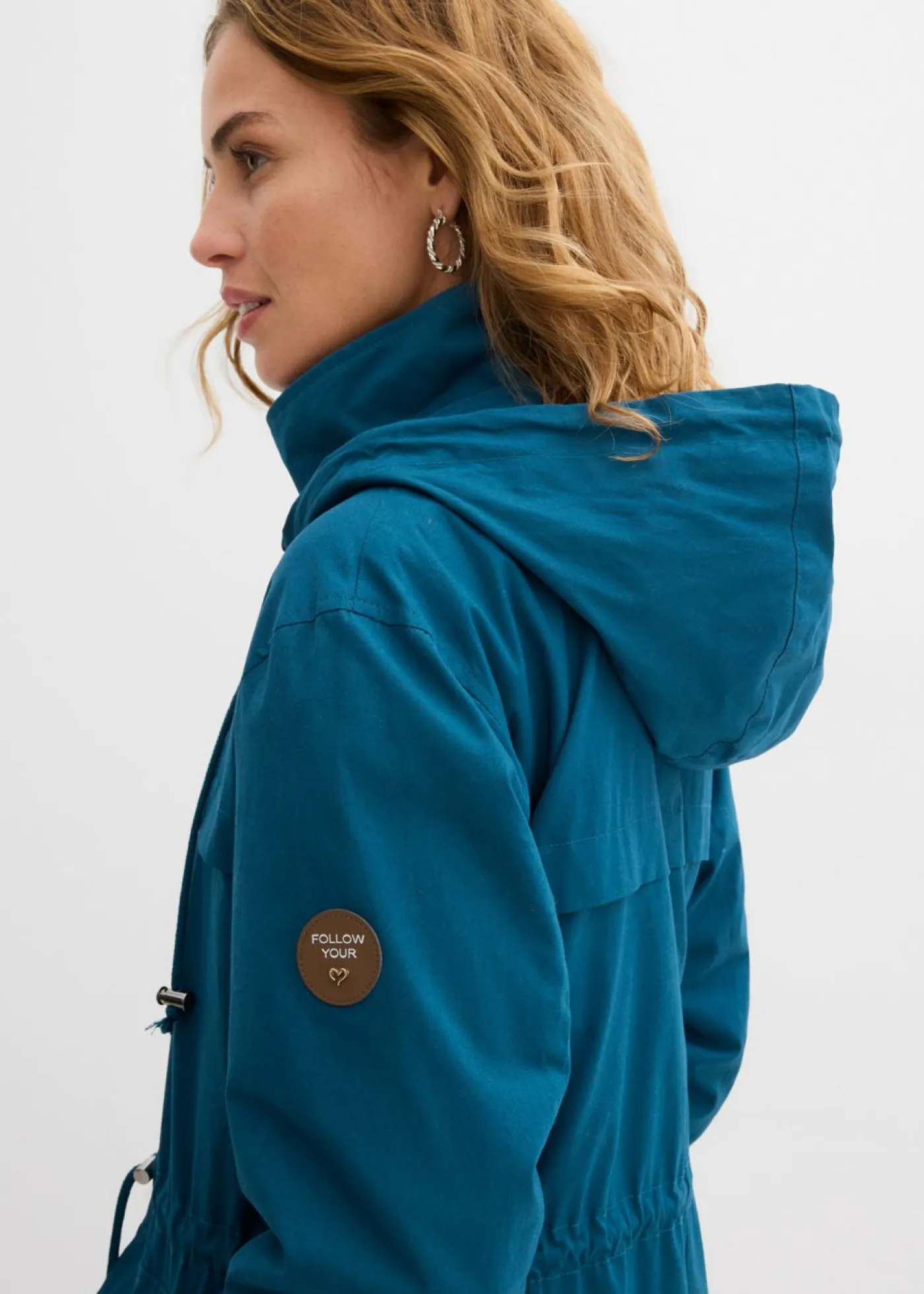 Mujer bonprix bonprix Parka tipo gabardina con bolsillos grandes