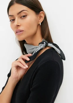 bonprix bonprix Bufandas Y Pañuelos>Pañuelo Nicky con rayas Blanco crema-negro