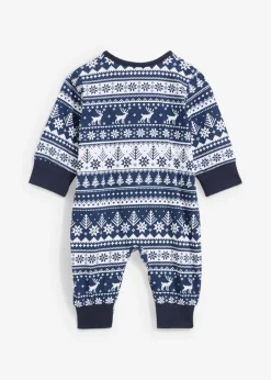 bonprix bonprix Algodón>Peleles cómodos de algodón orgánico puro azul almirante-blanco