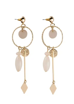 bonprix bonprix Joyería>Pendientes Dorado claro/crema