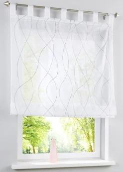 bonprix bonprix Cortinas Baratas|Estores Romanos>Persiana plisada Blanco-gris