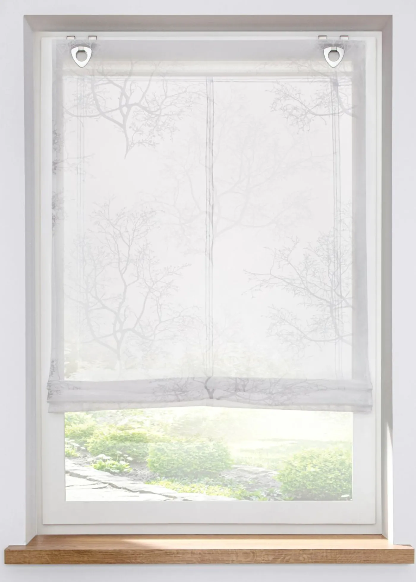 bonprix bonprix Estores Romanos>Persiana plisada Blanco-gris