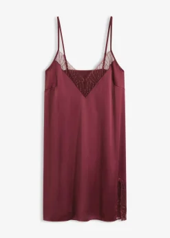 Mujer bonprix bonprix Picardías de satén con bordado elegante