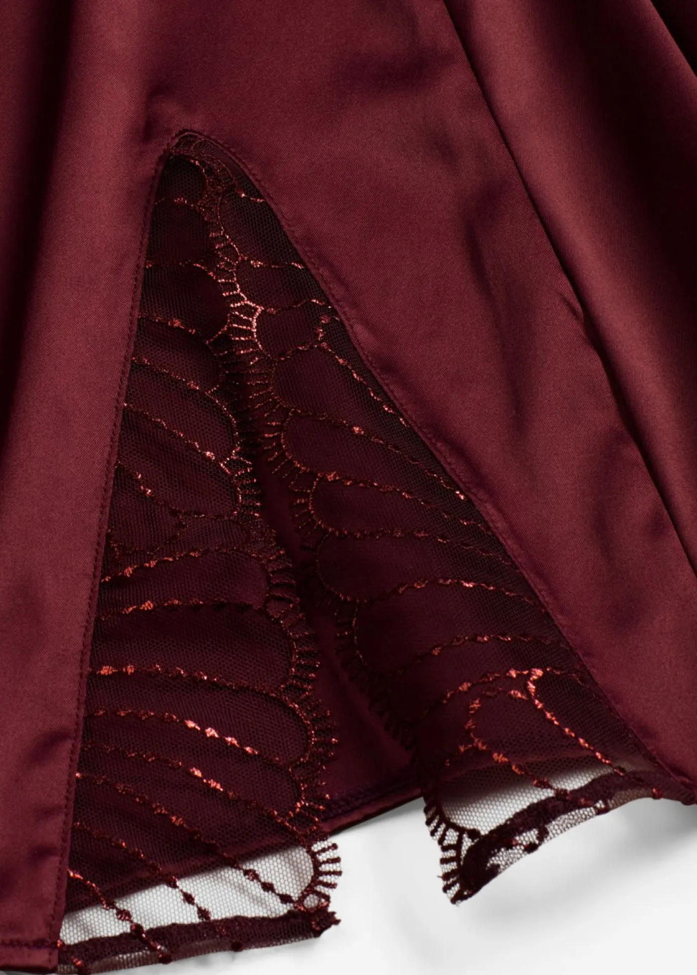 Mujer bonprix bonprix Picardías de satén con bordado elegante