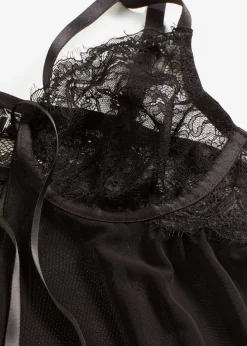 bonprix bonprix Lencería Sexy|Ropa Para Dormir>Picardías+ tanga (2 piezas) Negro