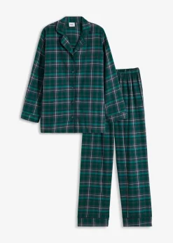 bonprix bonprix Ropa Para Dormir>Pijama verde bosque a cuadros