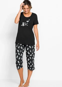 Mujer bonprix bonprix Pijama capri con mangas cortas