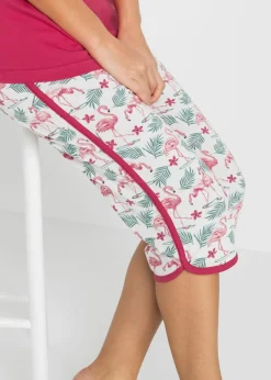 Mujer bonprix bonprix Pijama capri de algodón puro