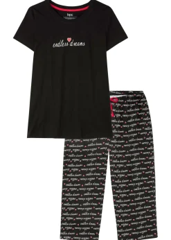 Mujer bonprix bonprix Pijama capri de algodón puro