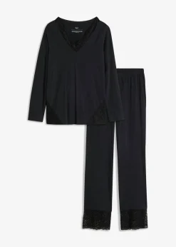 Mujer bonprix bonprix Pijama con encaje delicado
