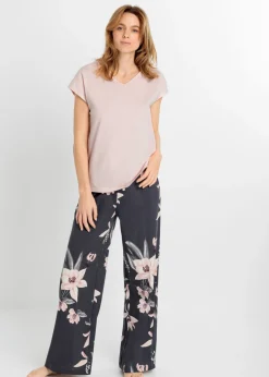 Mujer bonprix bonprix Pijama con pantalón ancho