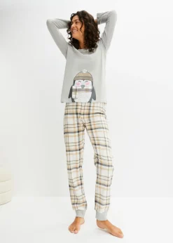 Mujer bonprix bonprix Pijama con pantalón de franela