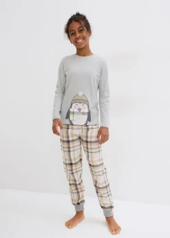 Niños bonprix bonprix Pijama con pantalón de franela para niños (2 piezas)