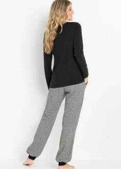 Mujer bonprix bonprix Pijama con pantalón de franela