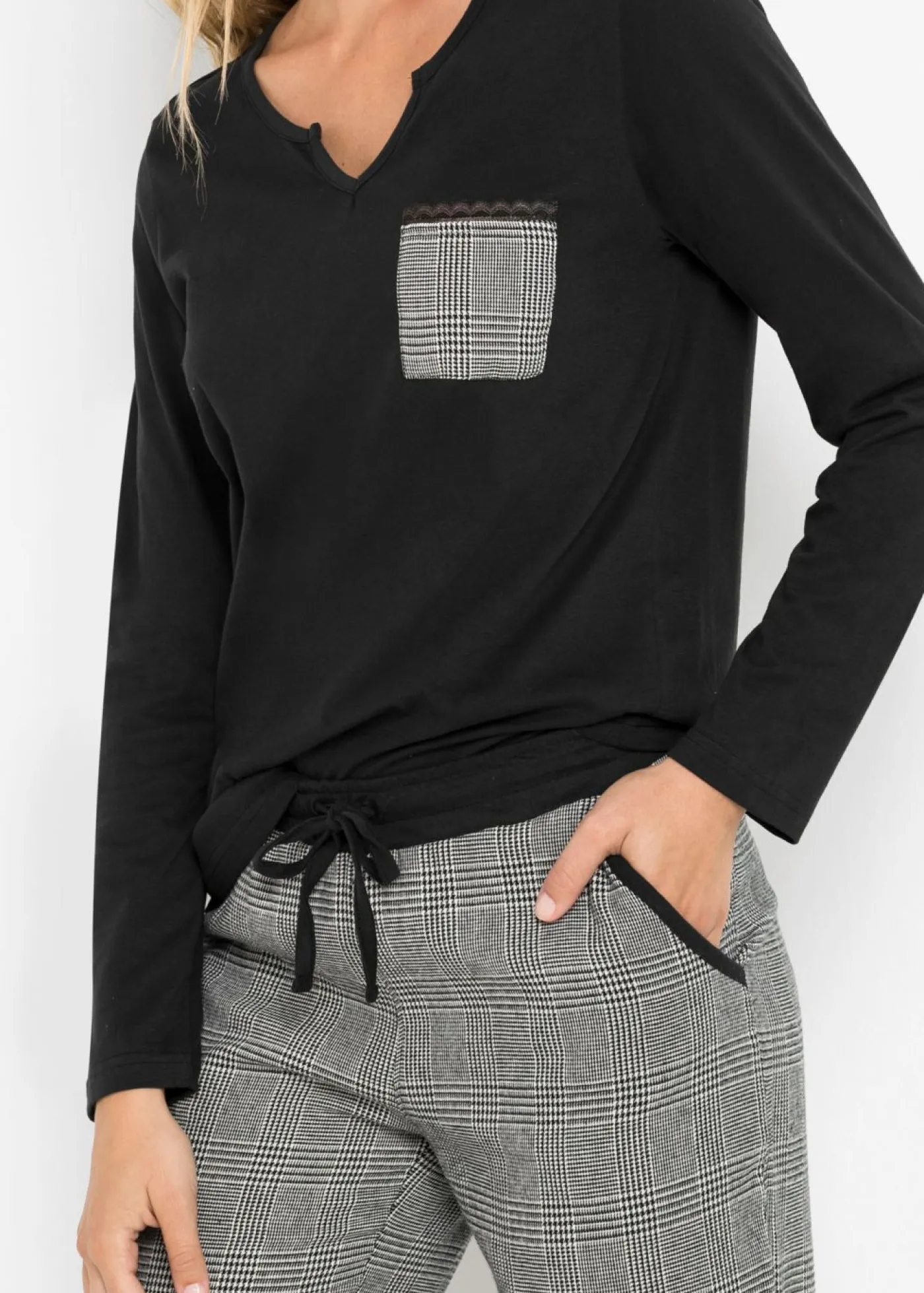 Mujer bonprix bonprix Pijama con pantalón de franela