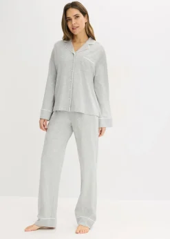 Mujer bonprix bonprix Pijama con viscosa y botones