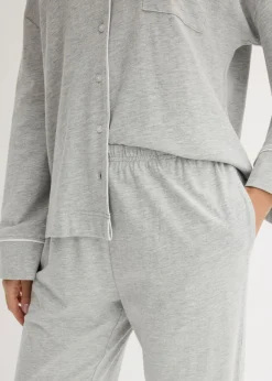 Mujer bonprix bonprix Pijama con viscosa y botones