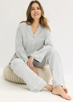 Mujer bonprix bonprix Pijama con viscosa y botones