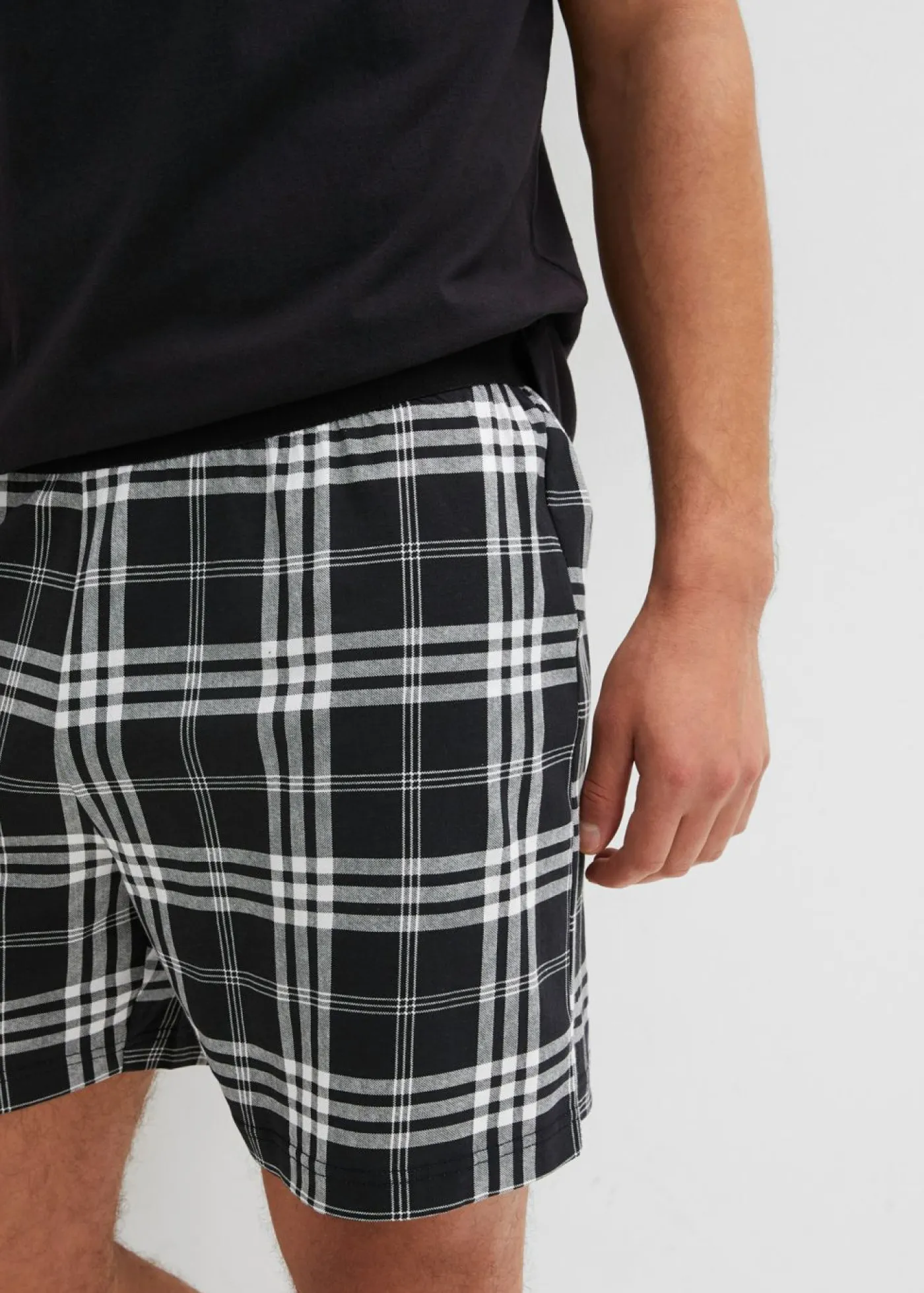 bonprix bonprix Pijamas|Ropa Interior·Pijamas>Pijama corto negro a cuadros