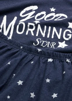 bonprix bonprix Ropa Para Dormir>Pijama corto Azul marino jaspeado