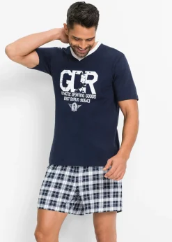 bonprix bonprix Pijamas|Ropa Interior·Pijamas>Pijama corto Azul marino-blanco