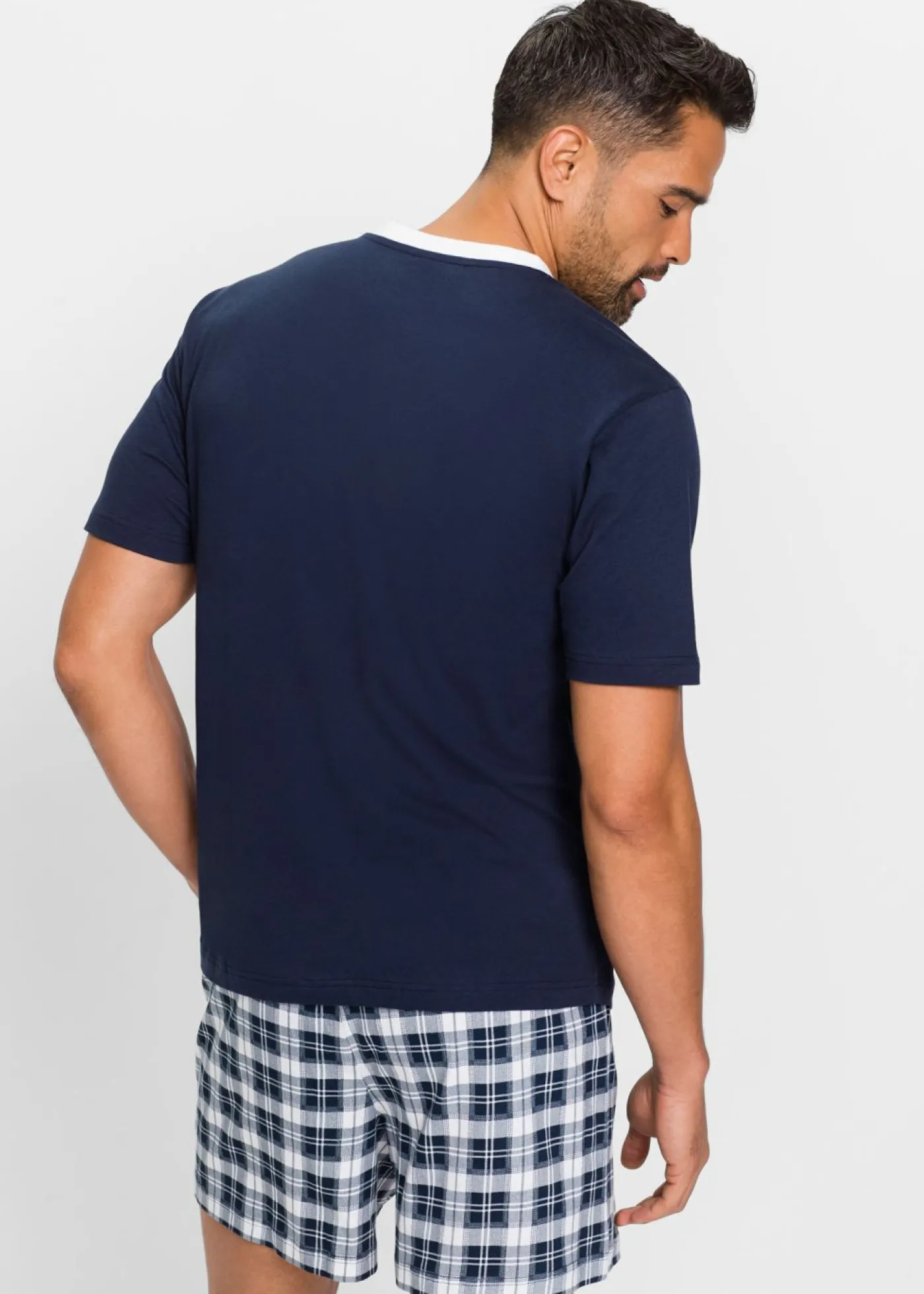 bonprix bonprix Pijamas|Ropa Interior·Pijamas>Pijama corto Azul marino-blanco