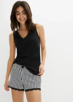 Mujer bonprix bonprix Pijama corto con encaje fino