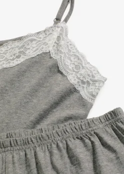 Mujer bonprix bonprix Pijama corto con encaje fino