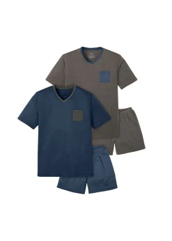 Hombre bonprix bonprix Pijama corto de algodón (4 piezas)