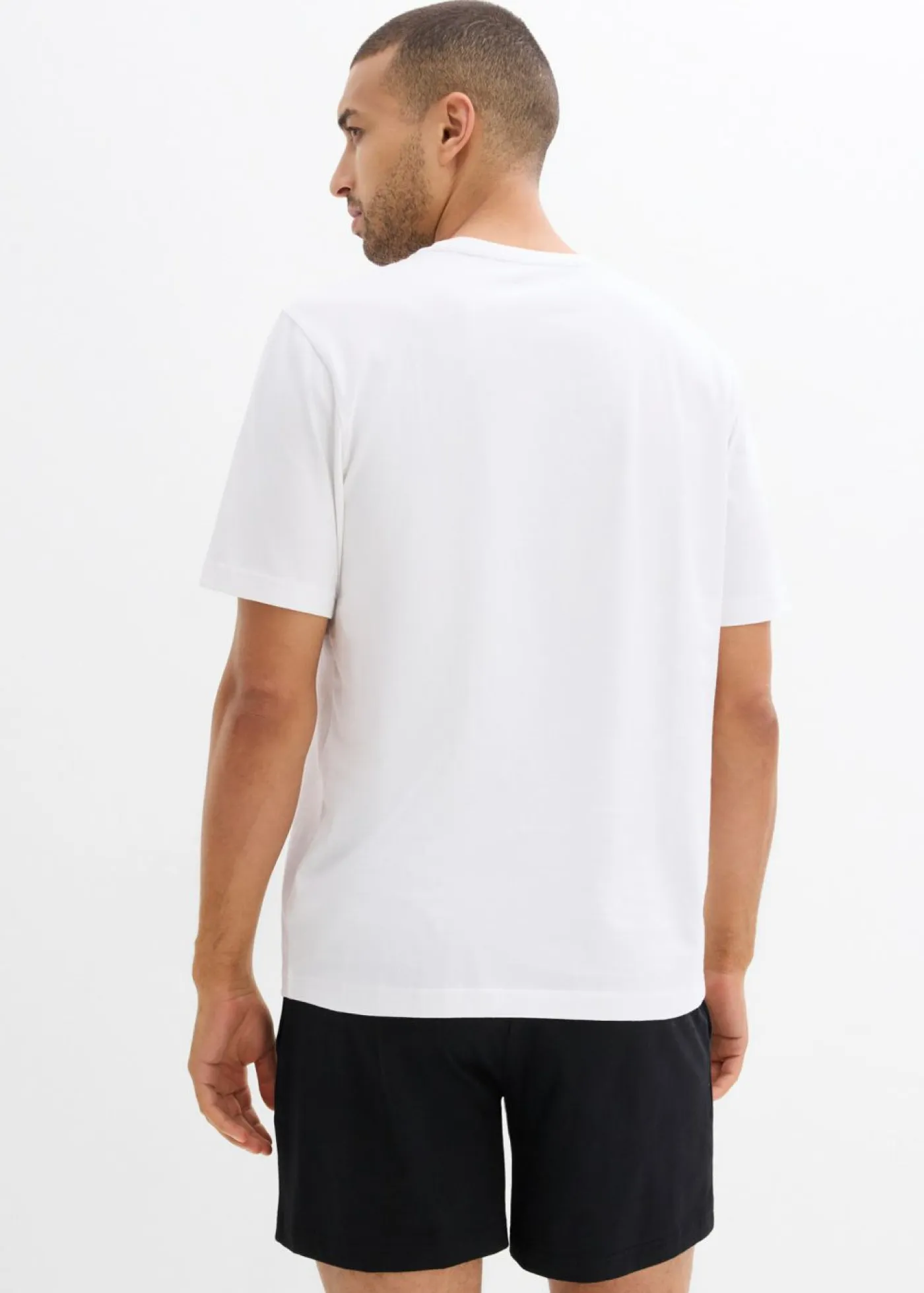 Hombre bonprix bonprix Pijama corto de algodón suave