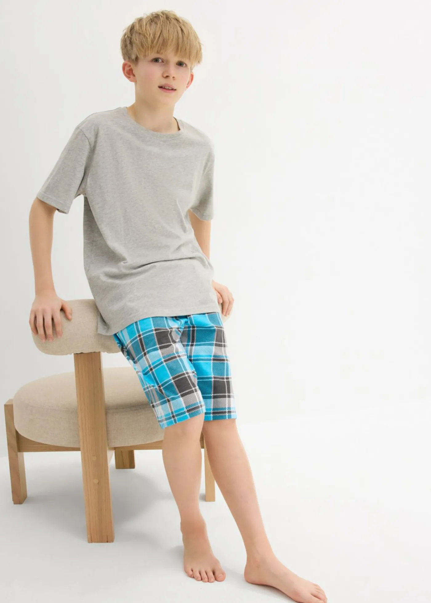 Niños bonprix bonprix Pijama corto de suave algodón orgánico (4 piezas)