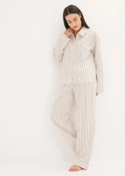 Mujer bonprix bonprix Pijama de algodón tejido con corte holgado