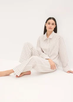 Mujer bonprix bonprix Pijama de algodón tejido con corte holgado