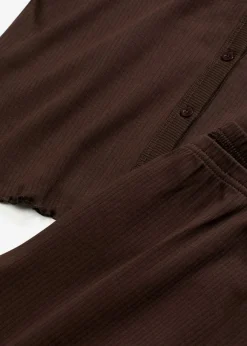 Mujer bonprix bonprix Pijama de canalé con botones