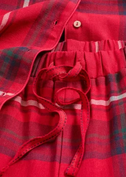 Mujer bonprix bonprix Pijama de franela de suave algodón con bolsa de regalo