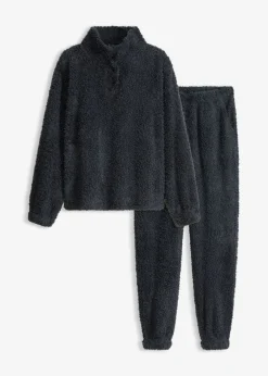 bonprix bonprix Homewear|Ropa Para Dormir>Pijama de material suave Azul oscuro