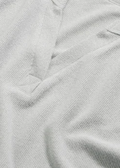 bonprix bonprix Homewear|Ropa Para Dormir>Pijama de suave punto gofrado gris claro jaspeado moteado