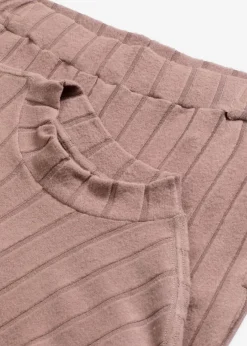 Mujer bonprix bonprix Pijama holgado de punto suave de canalé