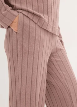 Mujer bonprix bonprix Pijama holgado de punto suave de canalé