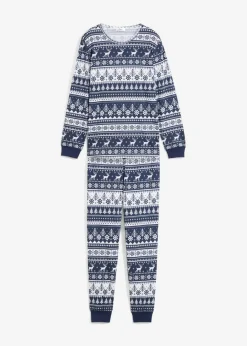 bonprix bonprix Niño·Pijamas|Niña·Pijamas>Pijama infantil de algodón orgánico puro (2 piezas) azul almirante-blanco