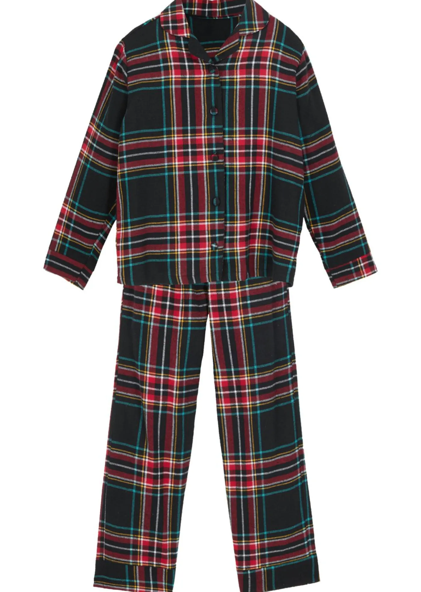 bonprix bonprix Niño·Pijamas|Niña·Pijamas>Pijama infantil de franela suave Azul marino de cuadros