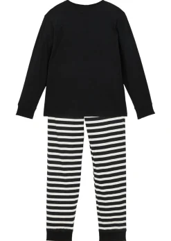 bonprix bonprix Niño·Pijamas|Niña·Pijamas>Pijama (2 piezas) Negro-blanco lana estampado