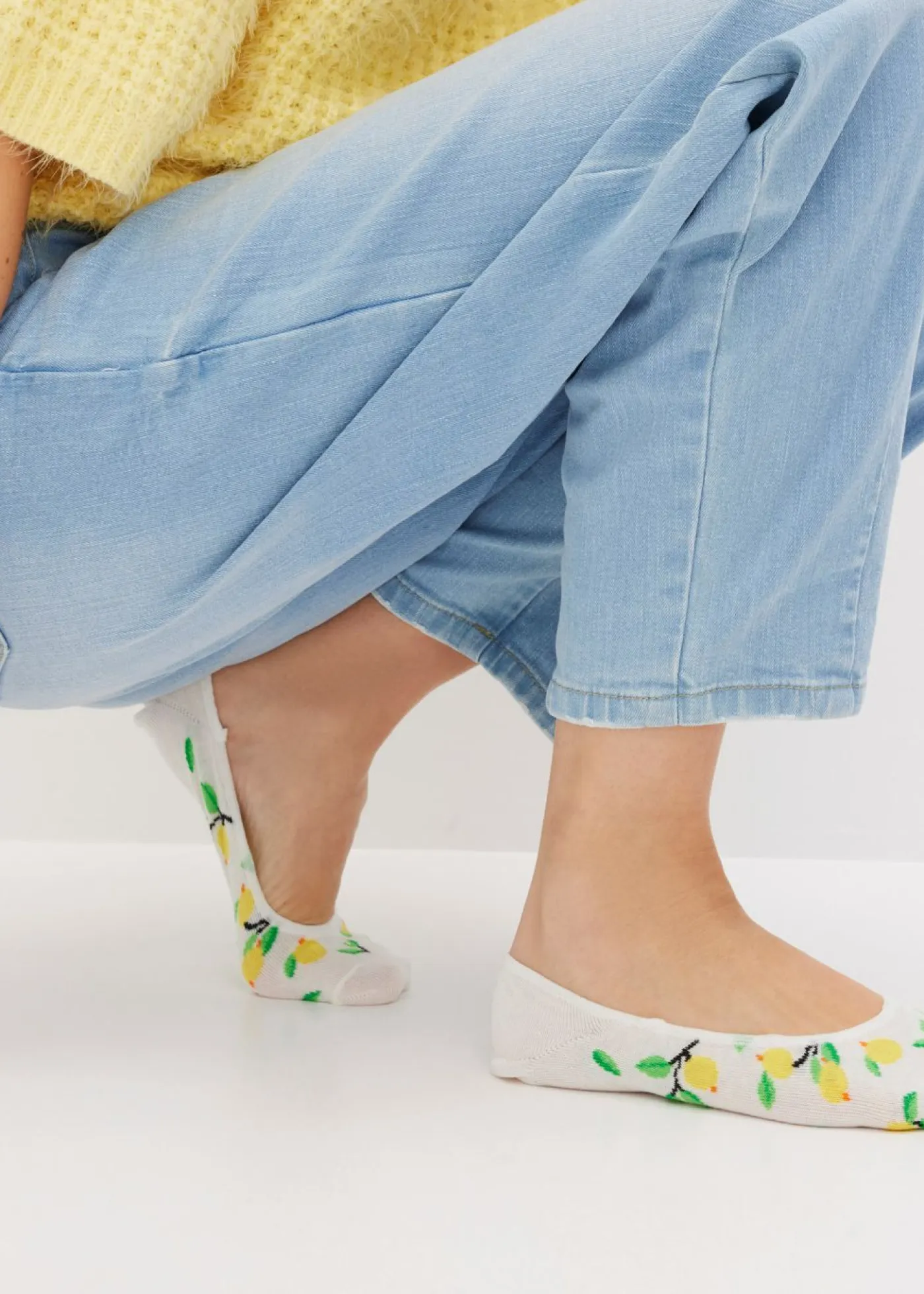 Mujer bonprix bonprix Pinkies de algodón orgánico con tiras de silicona (8 pares)