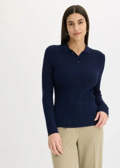 bonprix bonprix Jerséis|Ropa De Punto>Polo Azul marino