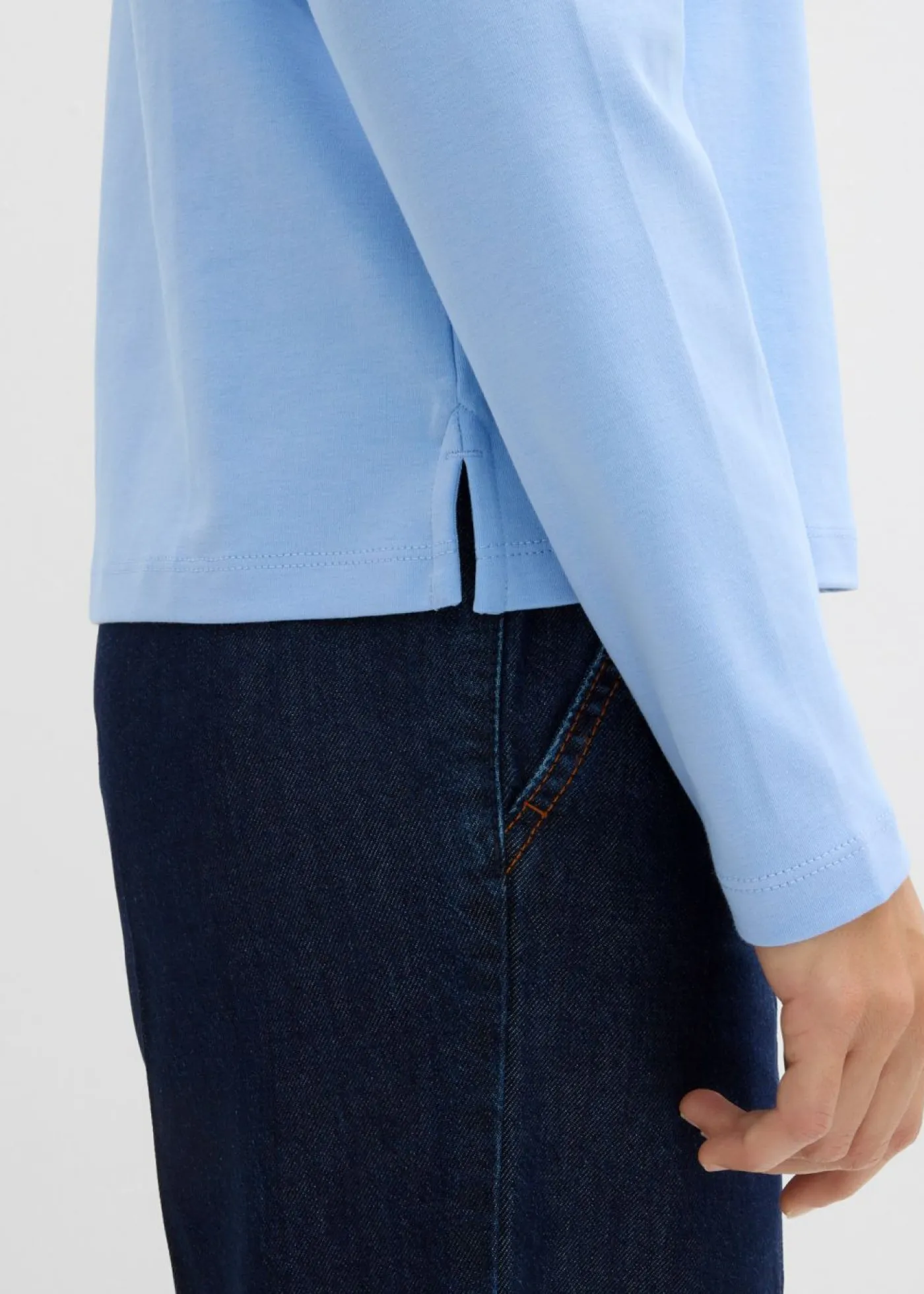 bonprix bonprix Básicos|Camisetas>Polo de algodón orgánico pesado Azul perla