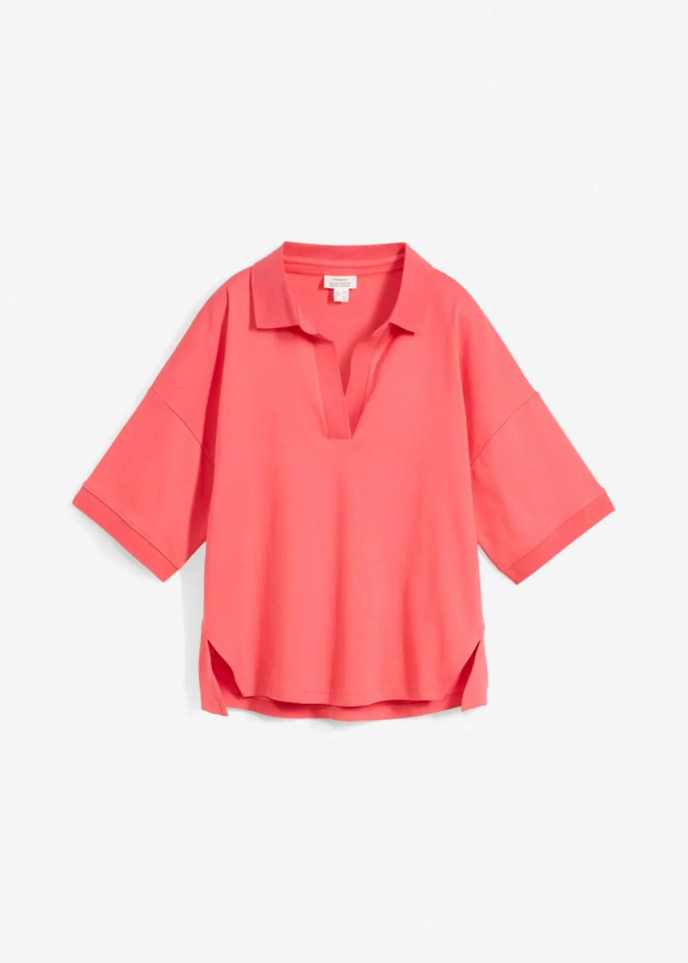 bonprix bonprix Esenciales|Camisetas>Polo de algodón orgánico puro rosa paraíso