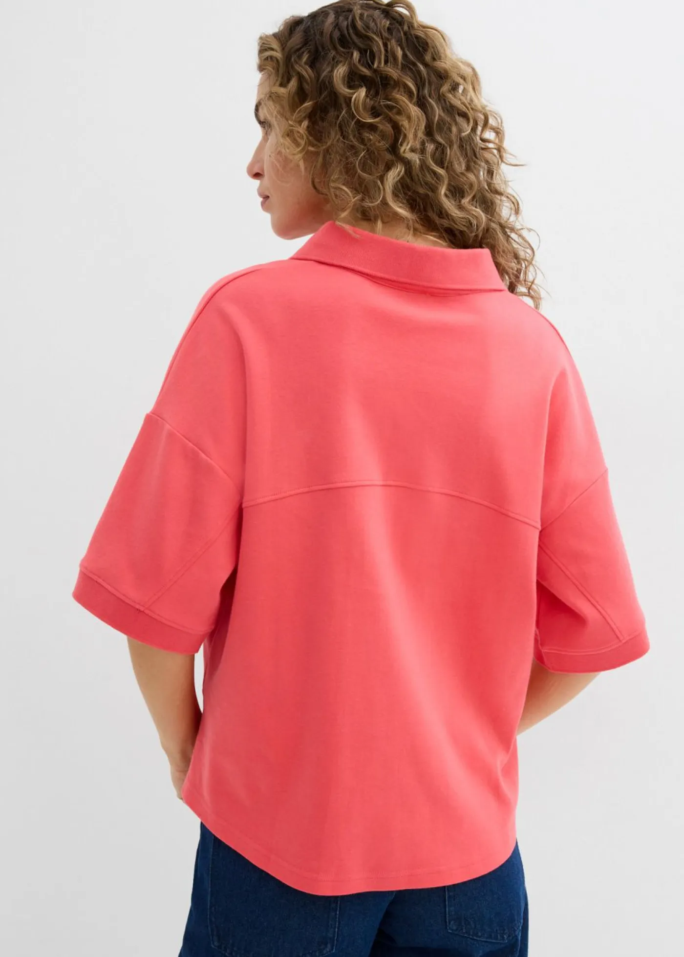 bonprix bonprix Esenciales|Camisetas>Polo de algodón orgánico puro rosa paraíso