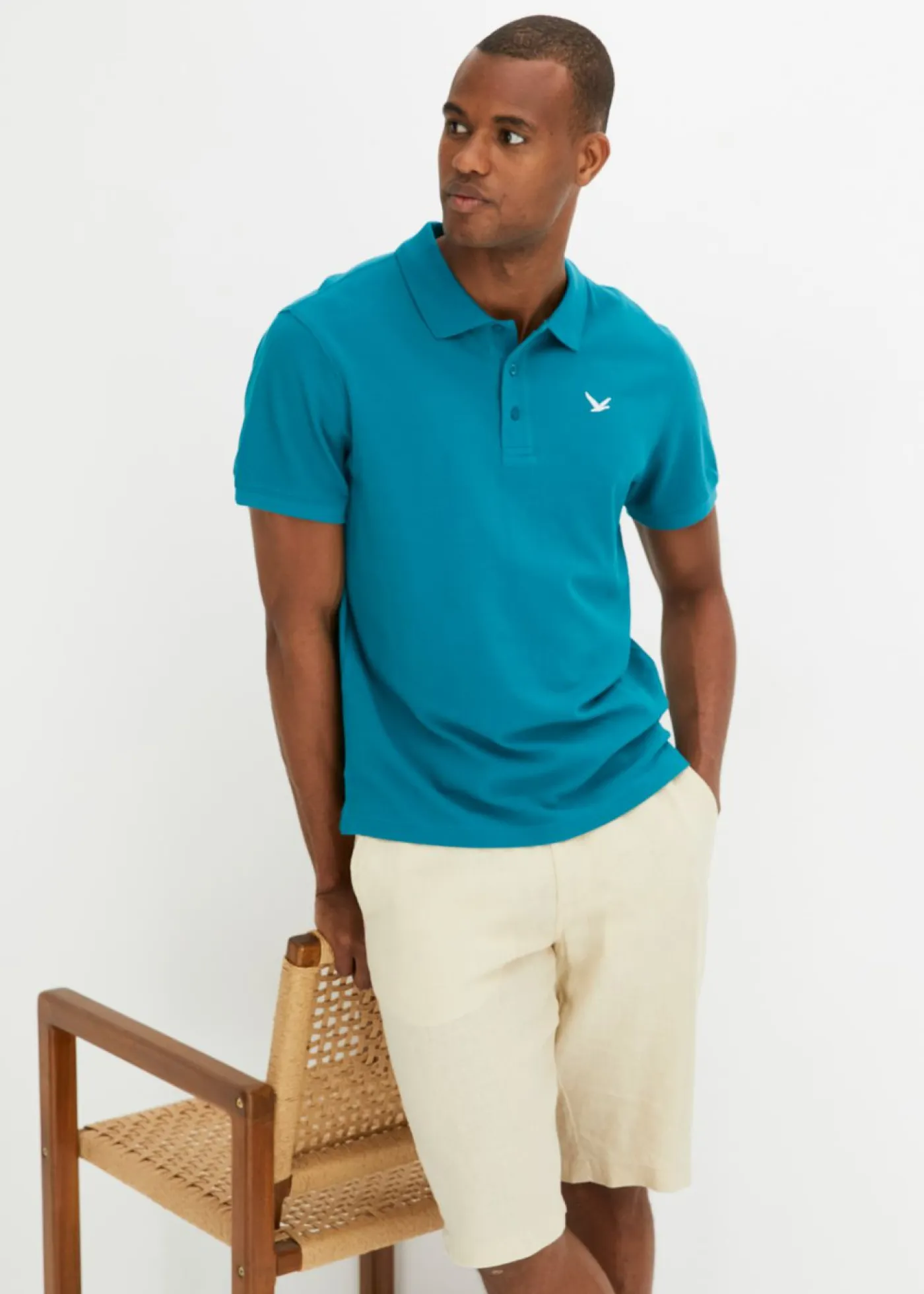 Hombre bonprix bonprix Polo de algodón orgánico puro (2 unidades)