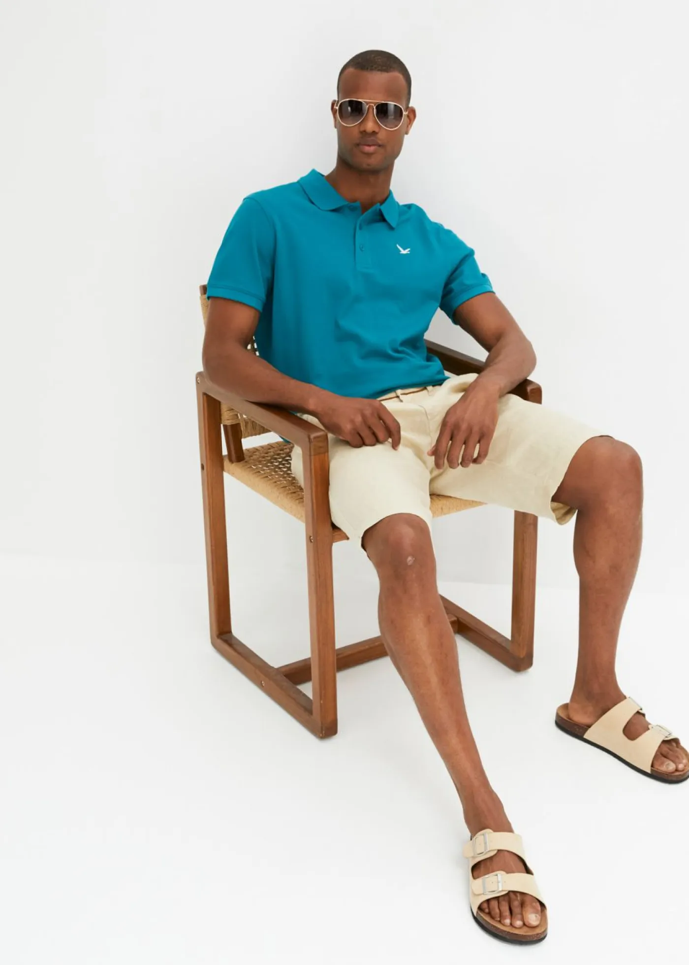 Hombre bonprix bonprix Polo de algodón orgánico puro (2 unidades)